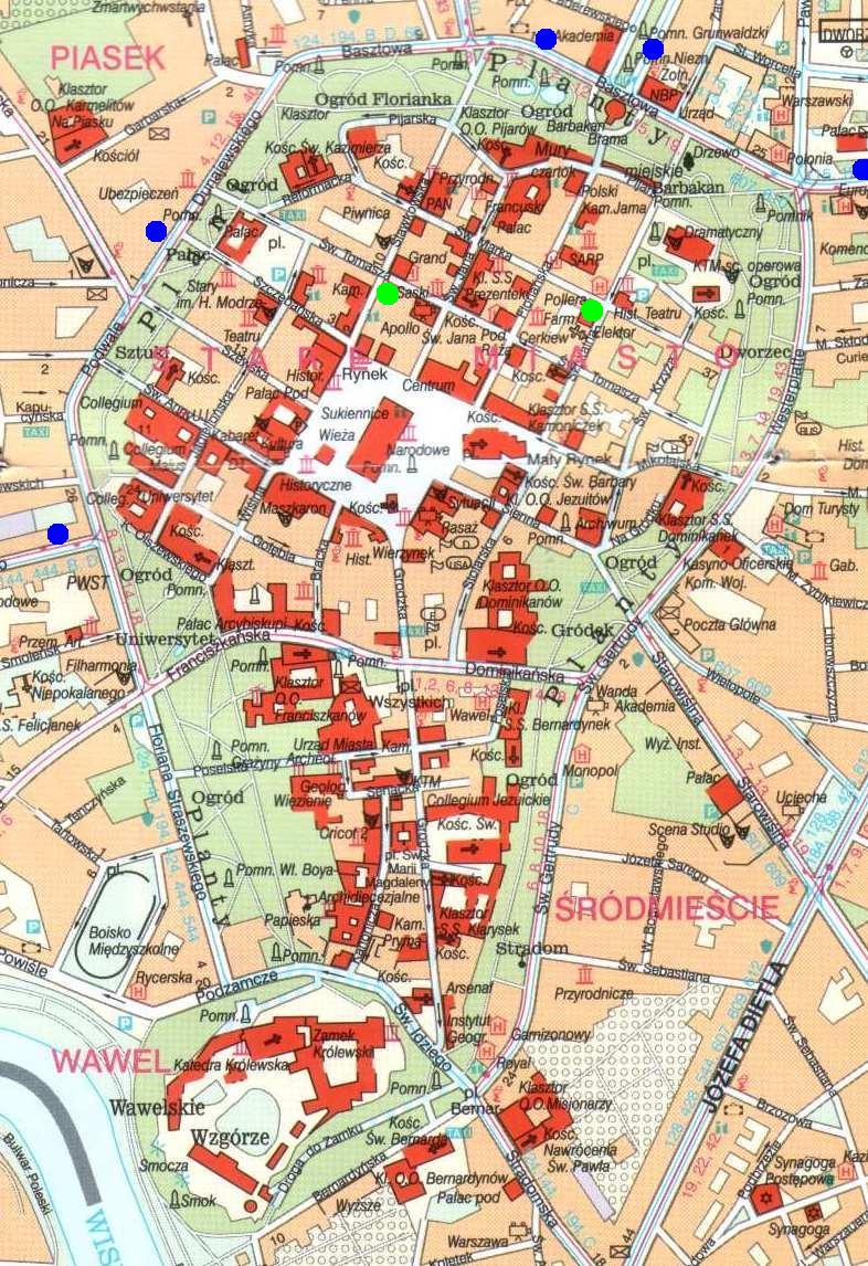 Resultado de imagen de Krakow map